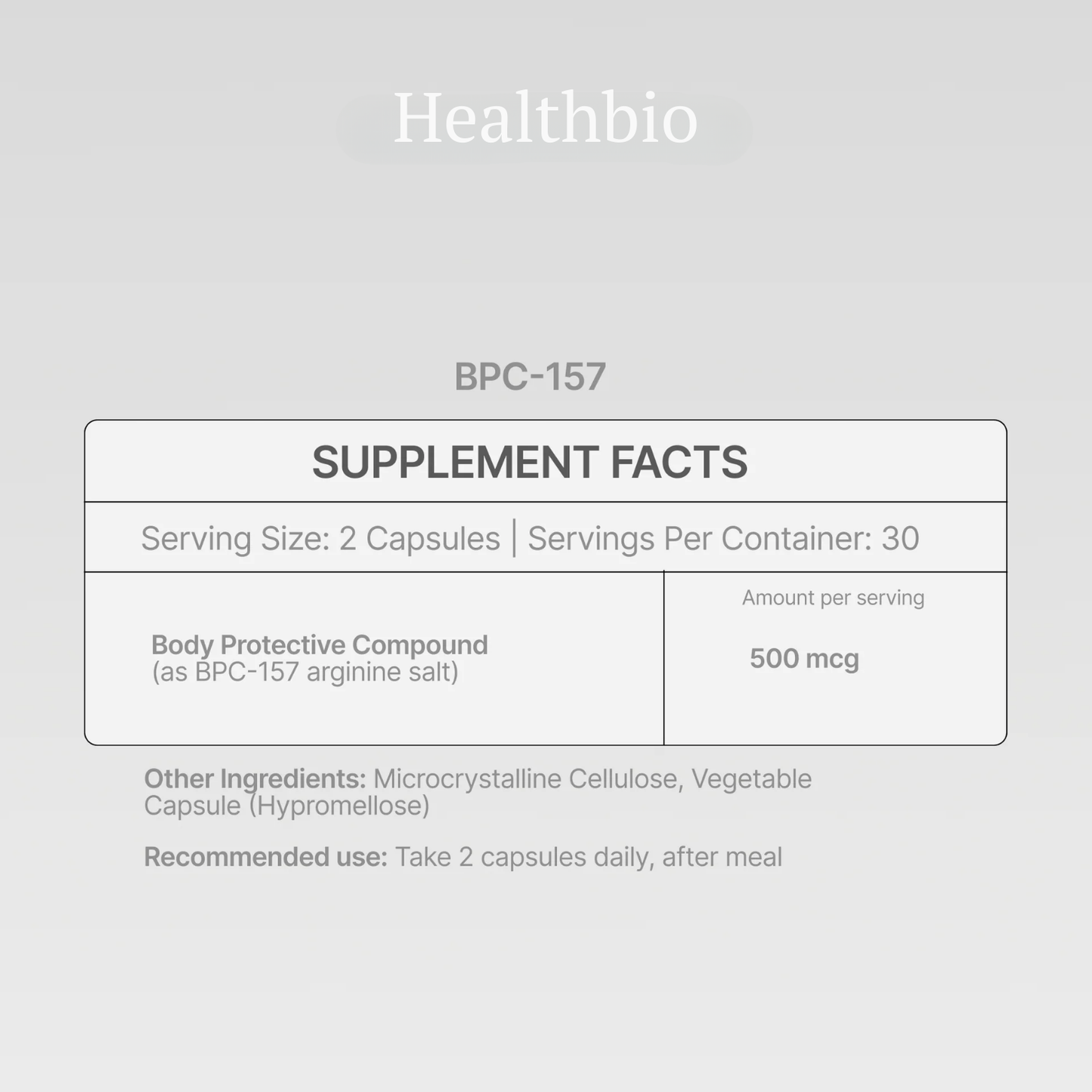 Body Protection Compound (BPC-157)